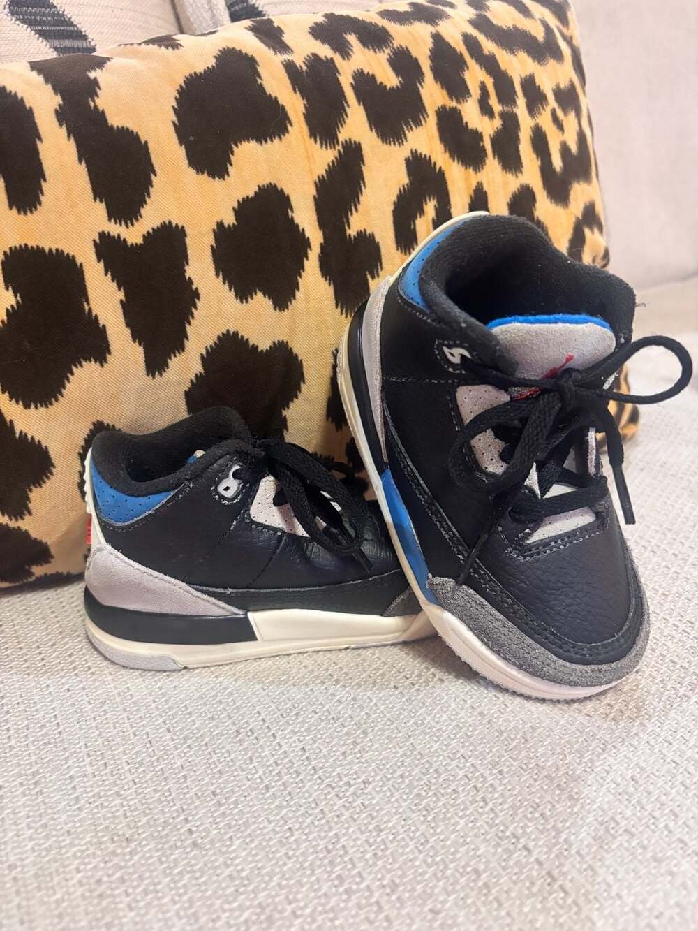 Jordan Air Jordan 3 Retro Toddler Sneakers Black/Blue/Grey